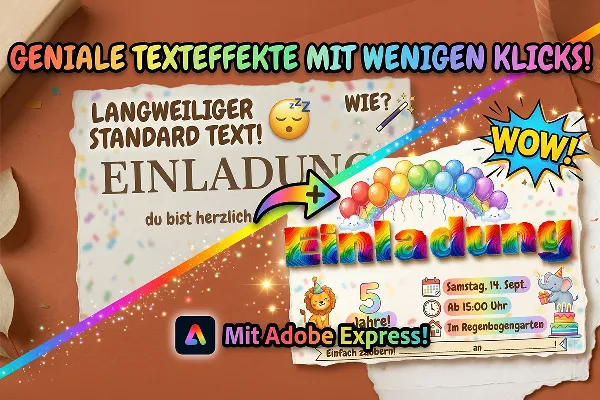 02 - Geniale Texteffekte mit wenigen Klicks mit Adobe Express
