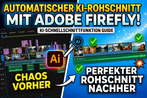 06 - Automatisch einen Rohschnitt erstellen durch die KI-Schnellschnittfunktion in Adobe Firefly