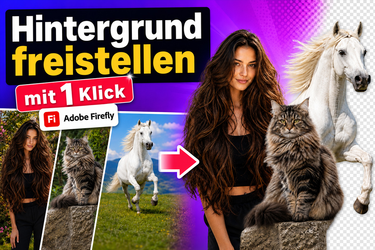 14 - Hintergrund freistellen mit einem Klick durch Adobe Firefly
