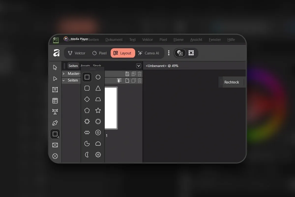 Affinity Layout: 01 – Das Layout-Studio verstehen: Oberfläche & Seiten-Panel