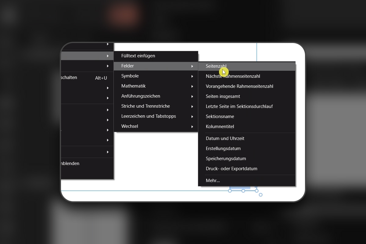 Affinity Layout: 04 – Seitenzahlen automatisch erzeugen