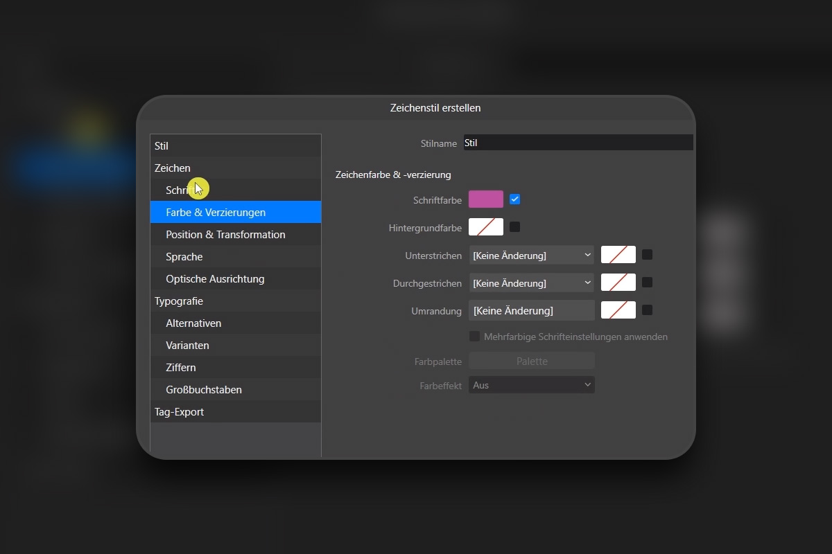 Affinity Layout: 07 – Absatz- & Zeichenstile anlegen
