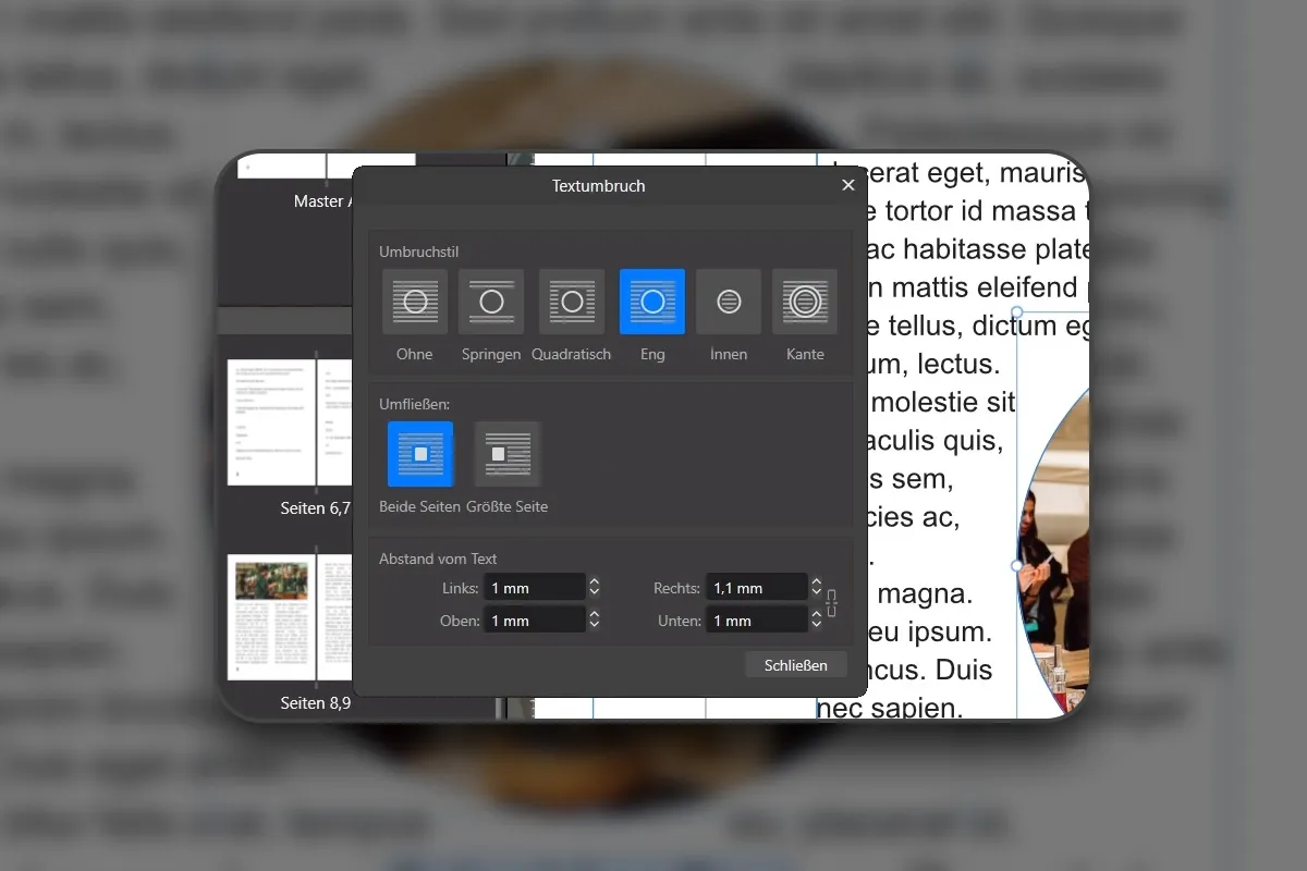 Affinity Layout: 11 – Textumfluss um Bilder