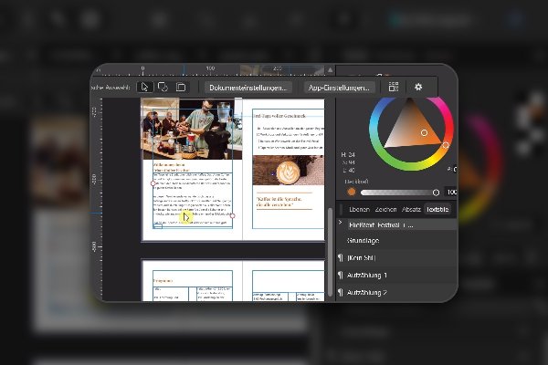 Affinity Layout: 16 – Praxis: Inhaltsseiten fertigstellen