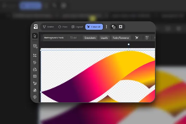 Affinity Pixel: 18 – Canva AI: Auswählen & Verbessern (Canva Premium)