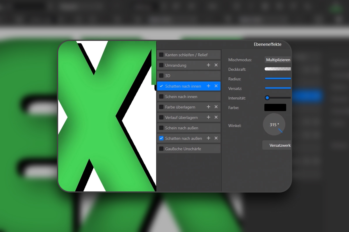 Affinity Vektor: 3.2 Layer Effects & Schatten
