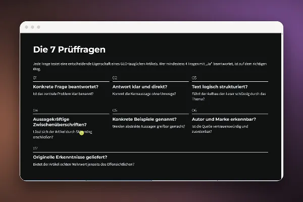 GEO: 4.0 Die ultimative GEO-Checkliste vor der Veröffentlichung