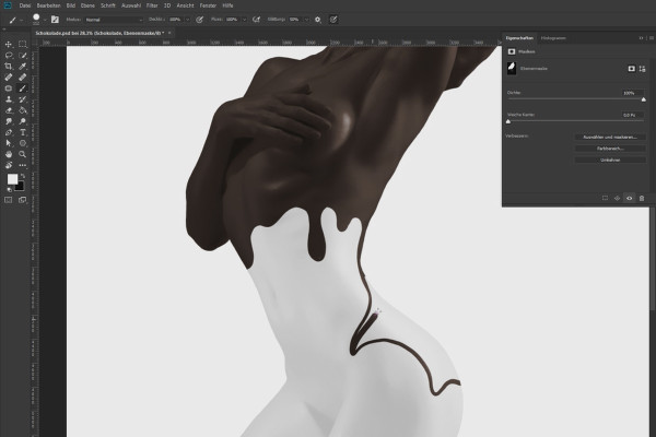 Create a creative photomontage in Photoshop: Composing "Chocolate" - 3 Chocolate