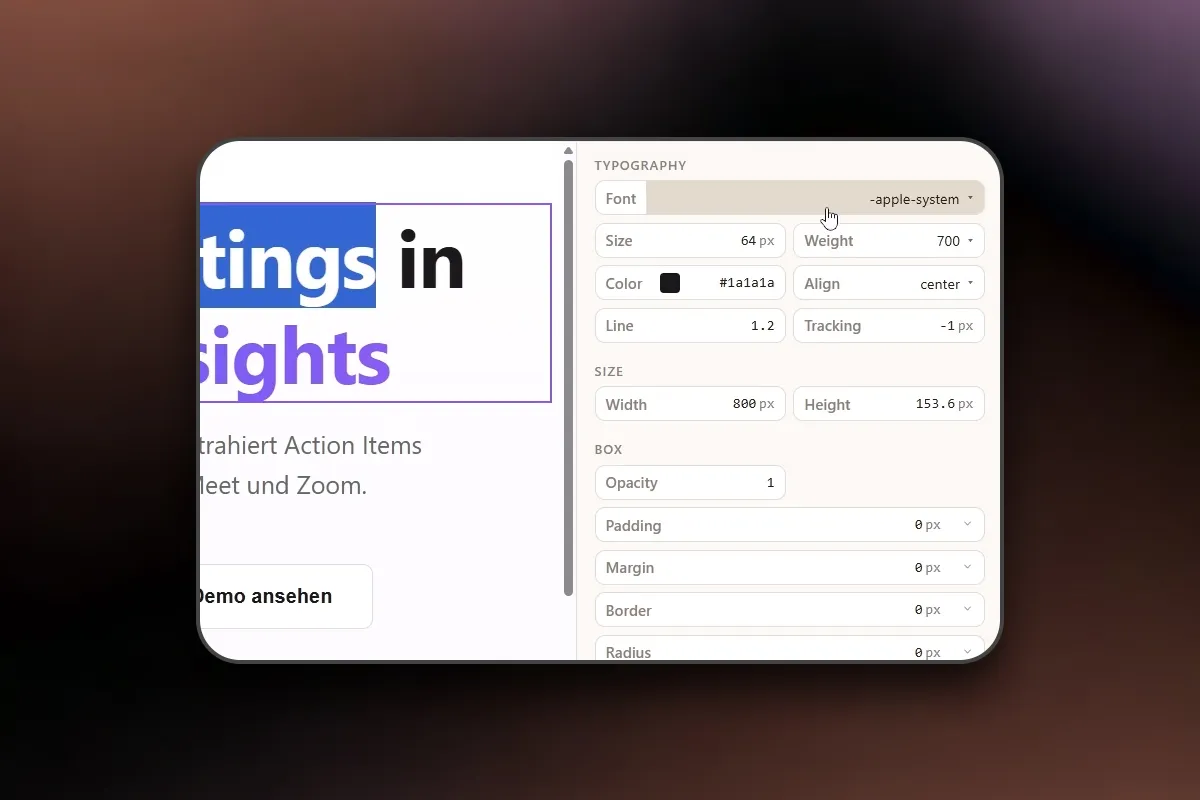 Claude Design: 1.3.1 Edits & Tweaks für dein Claude Design