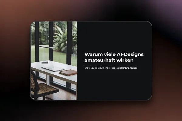 Claude Design: 3.1 Warum viele AI-Designs amateurhaft wirken