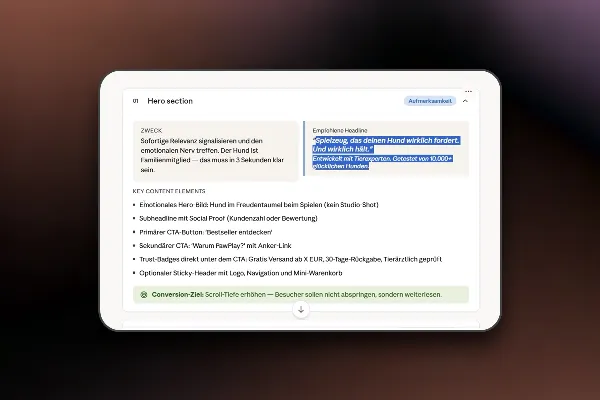 Claude Design: 4.1 Struktur und Aufbau moderner Landingpages