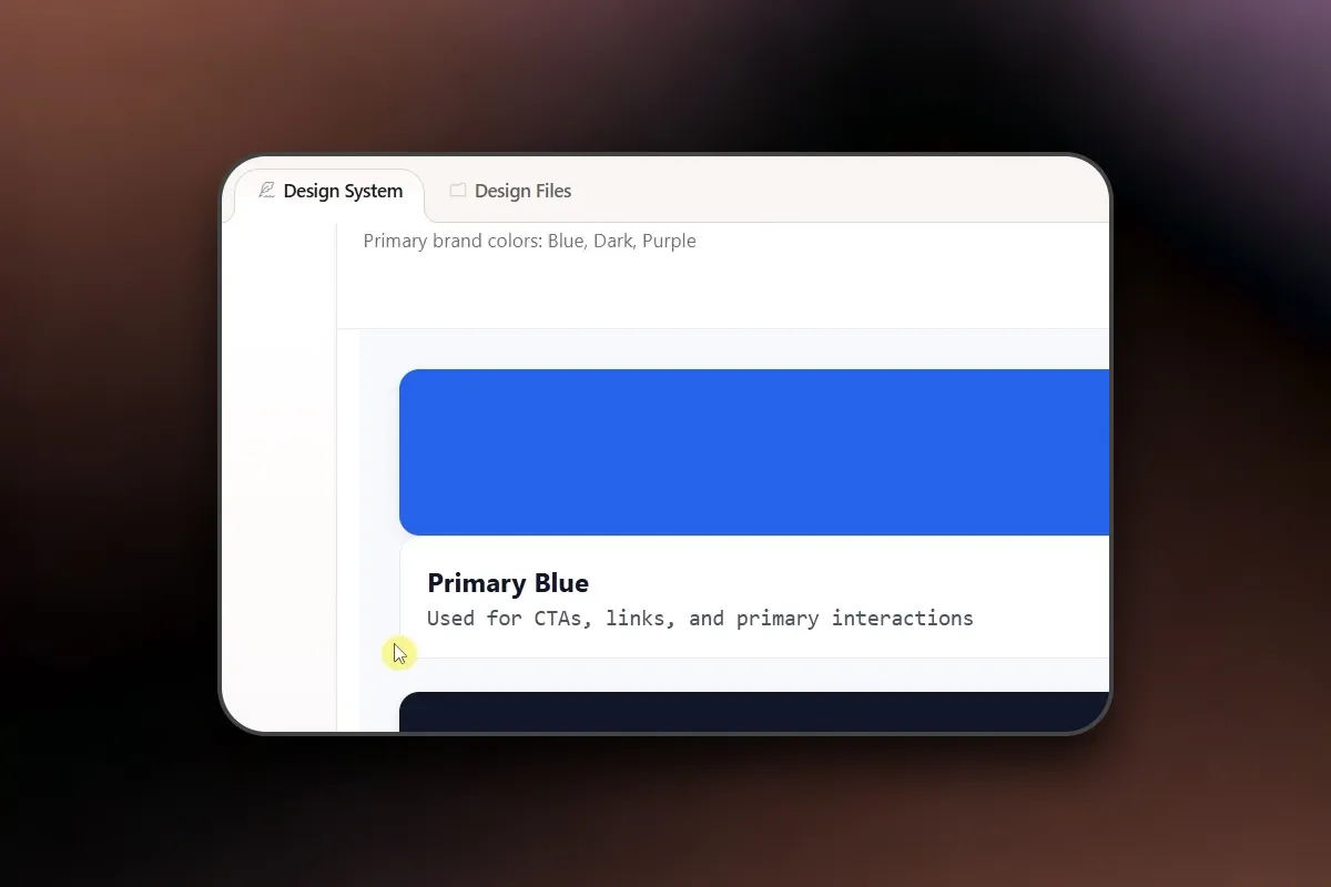 Claude Design: 6.1 Ein einfaches Designsystem erstellen
