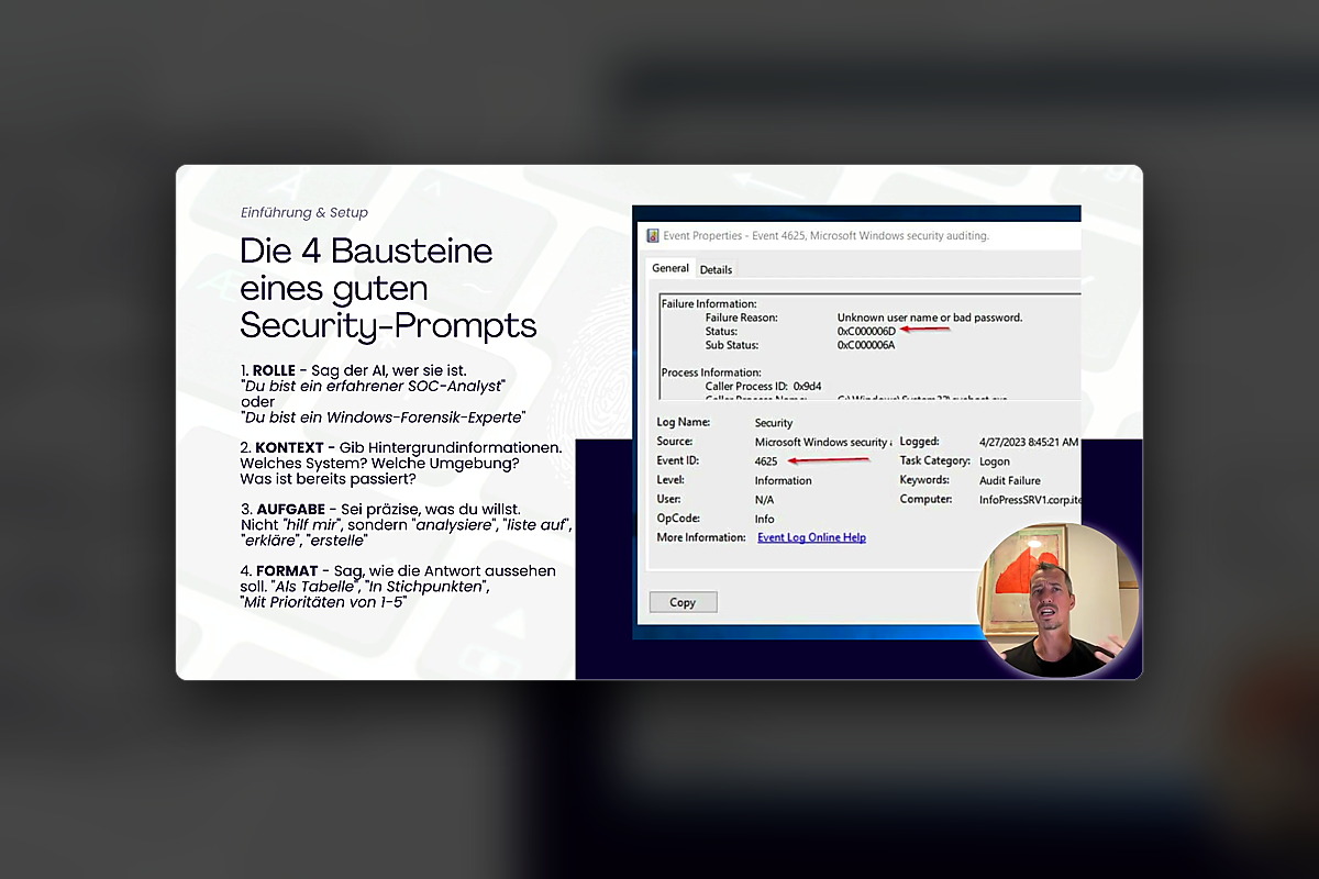 GenAI für Cybersecurity: 1.3 - Prompt Engineering Grundlagen für Security