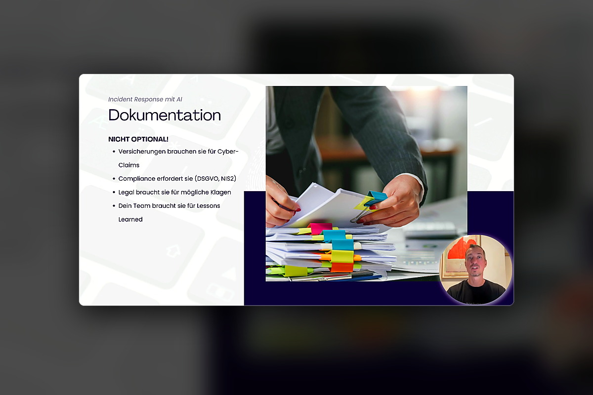 GenAI für Cybersecurity: 3.3. Incident-Dokumentation Und Timeline-Erstellung