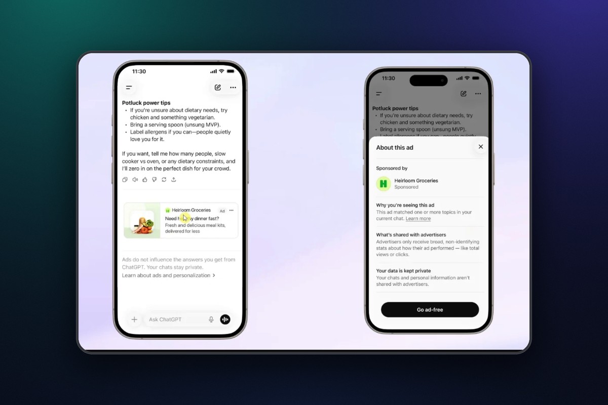 ChatGPT Ads: 1.2 So sieht eine ChatGPT-Anzeige aus — und wer sie nie zu sehen bekommt