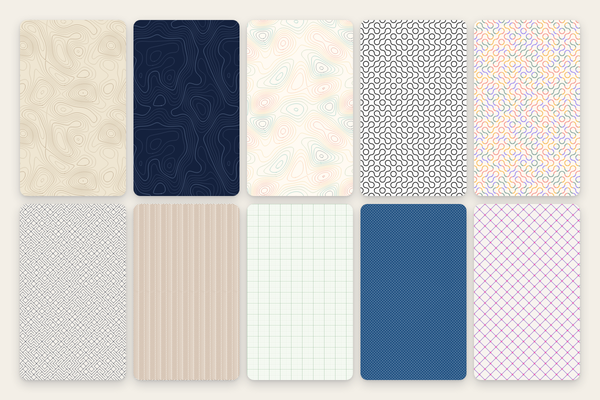 Contour Lines, Grids & Mazes: 10 Endless Patterns as SVG, 4K-PNG, and CSS