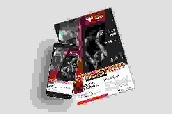 Plantillas de folletos para gimnasios y eventos de fitness - Versión 4