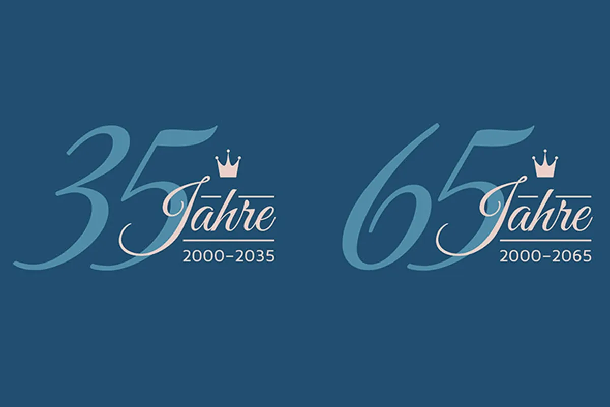 Zahlen-Design für Jubiläen und Geburtstage – Version 4