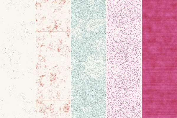 Grain-Texturen: Druck, Toner & Siebdruck