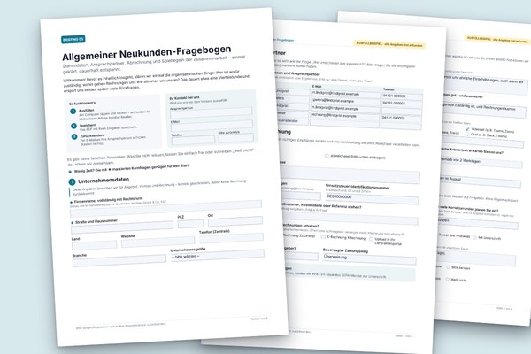 Allgemeiner Neukunden-Fragebogen (ausfüllbares PDF)