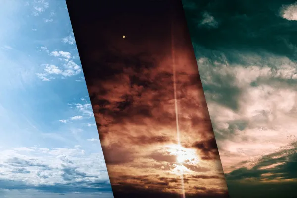 Cloud photos (package #3): diverse images and textures of cloud formations