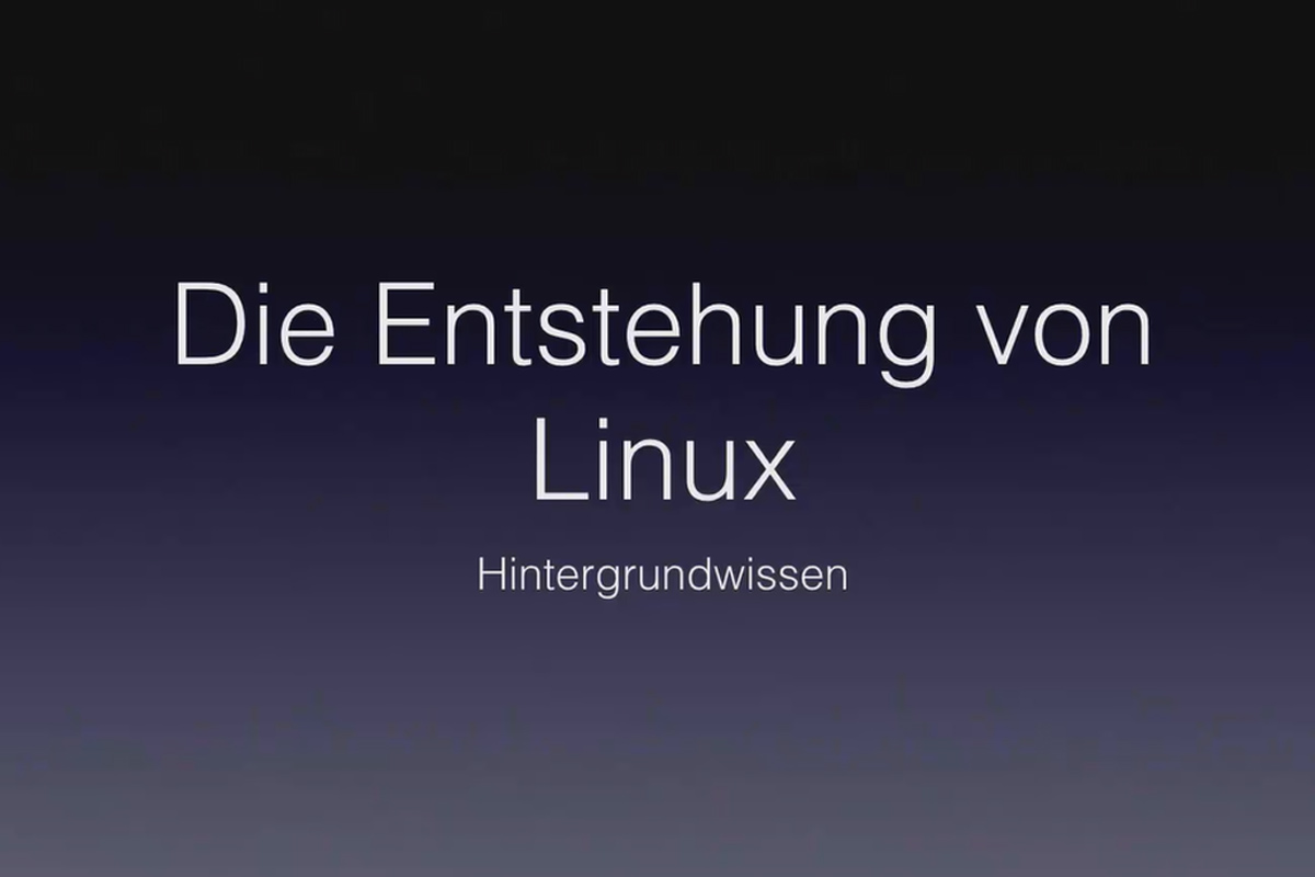 Linux für Einsteiger – 2.2 Die Entstehung von Linux