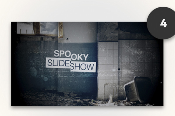 After Effects Slideshow Şablonu: Ürkütücü Slideshow