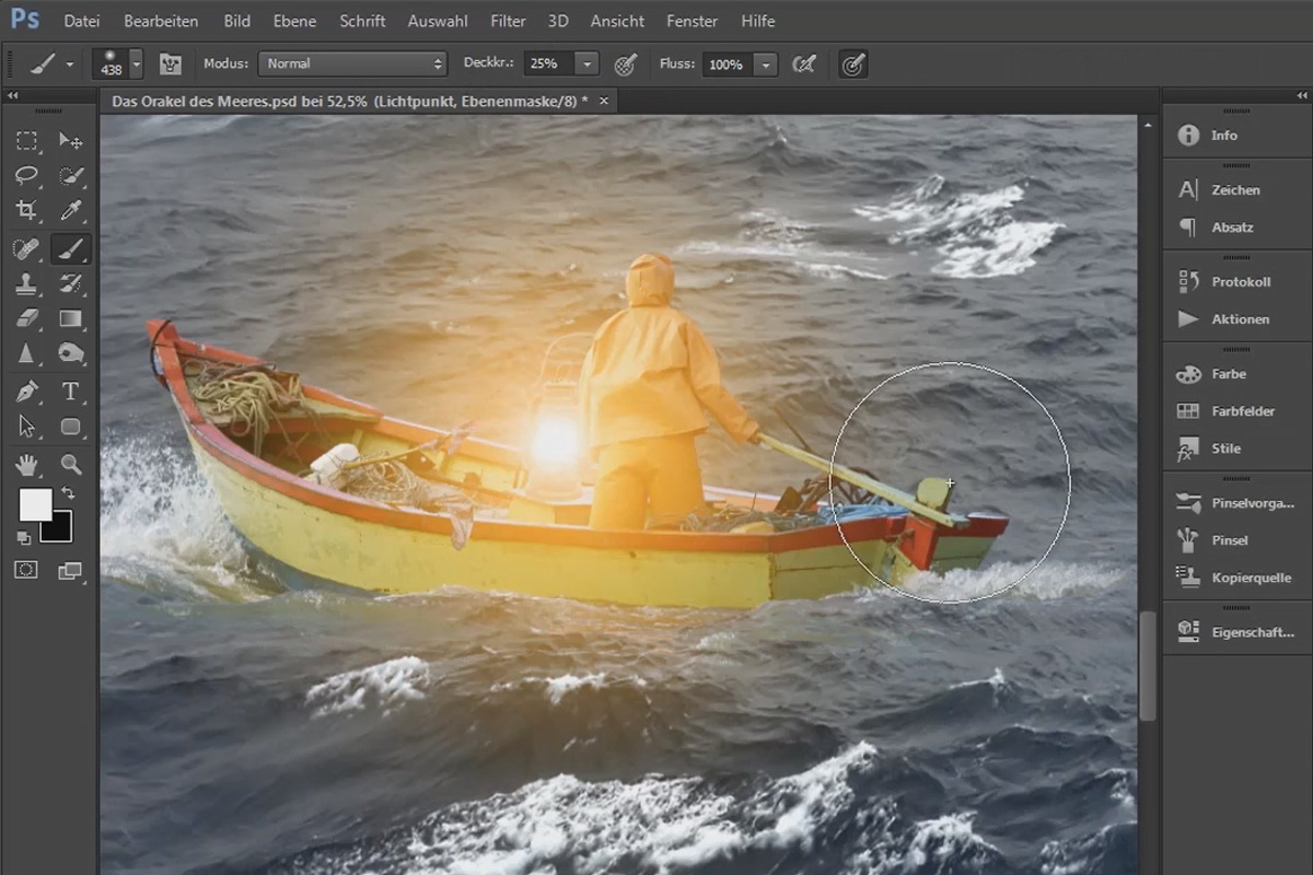 Photoshop-kompositio - Merien oraakkeli - Osa 04: Vapauta lamppu ja tuo se valoon