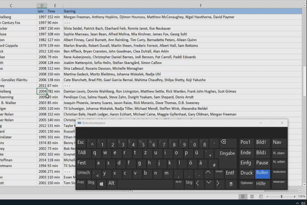 Excel-Kurs für Controlling und Vertrieb: Sortimentsliste, Einheiten, Währung & Co – 2.3 Tastaturmodus „Rollen“