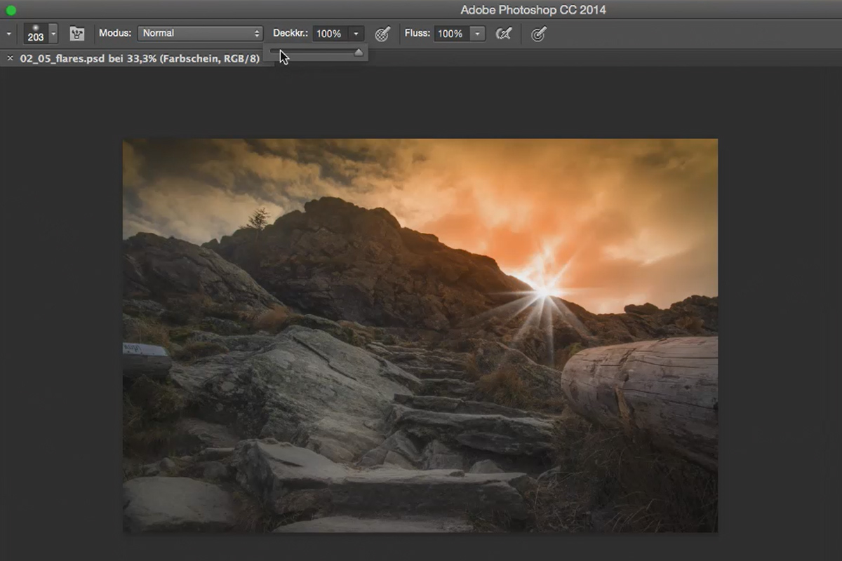 Utseende og stiler med Photoshop - motlys og flares