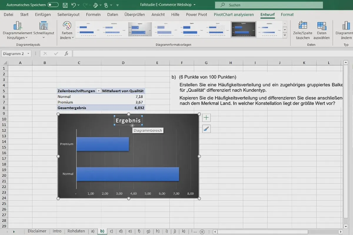 Statistik in Excel am Fallbeispiel einer Umfrage: 2.2 Multidimensionale Pivot-Datenanalyse (1)