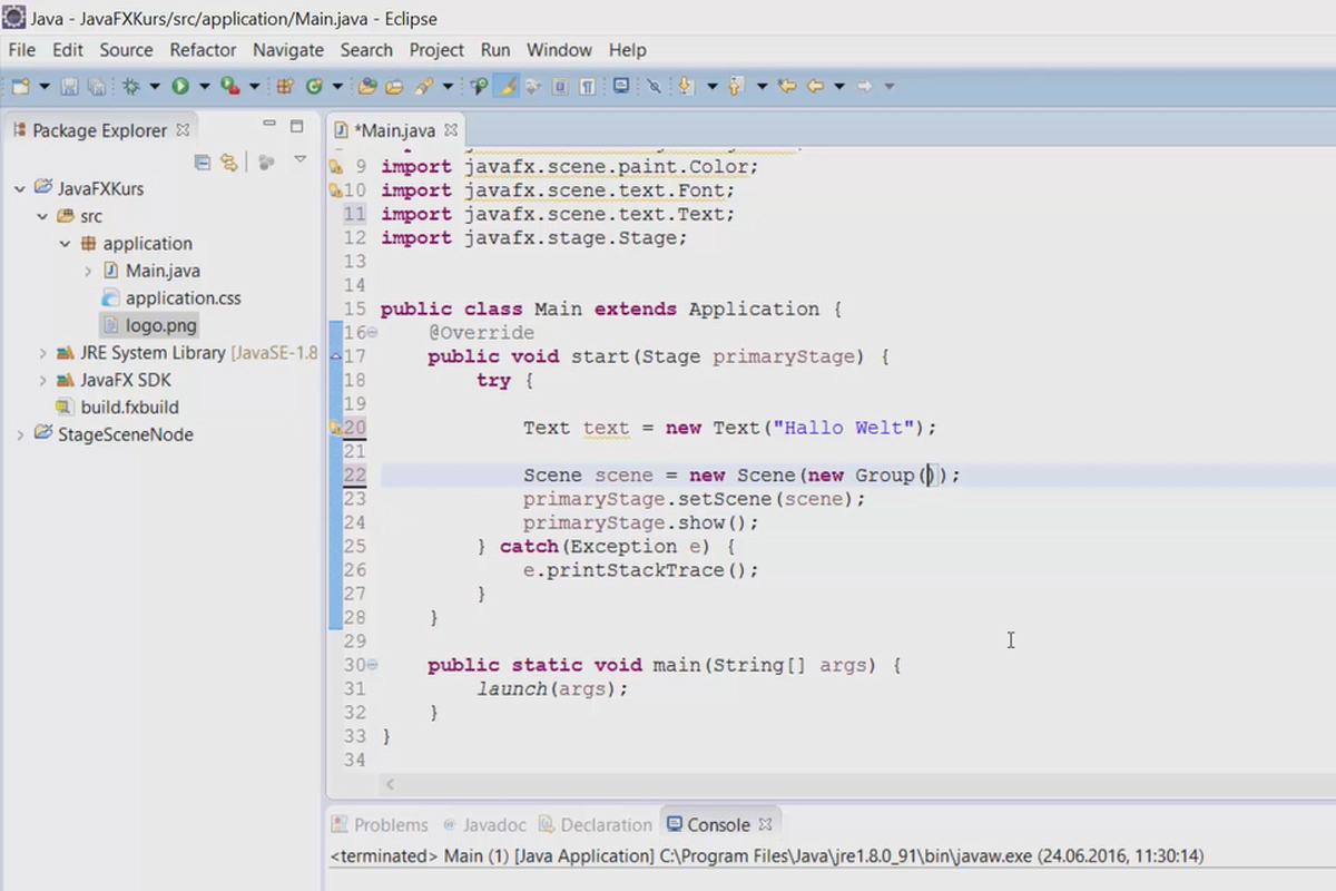 JavaFX para el desarrollo de GUI - 04 Uso del texto en la GUI