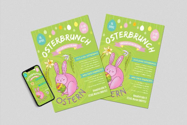 Plantilla de folleto para Semana Santa - Versión 4
