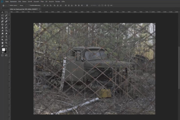 Käytä luovasti tekstuuria Photoshopissa: Lisää kohtaukseen 4 verkkoa.