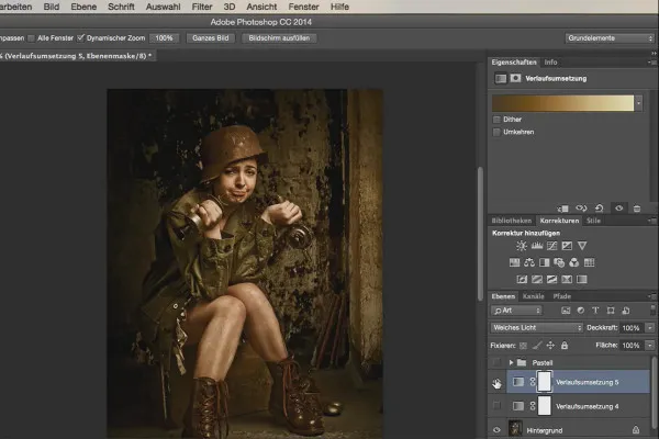 Spausdintuvų tipai ir stiliai su „Photoshop“ - pastelinis stilius