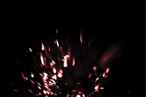 Magical glowing image effects: glowing sparks