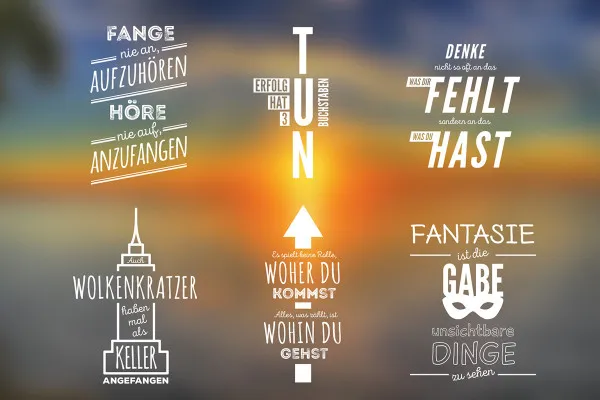 Pakiet typografii kalliograficznej - w pełni edytowalne szablony - Motywacja 2