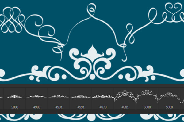 The large brush package - decorated lines, frames and ornaments 4