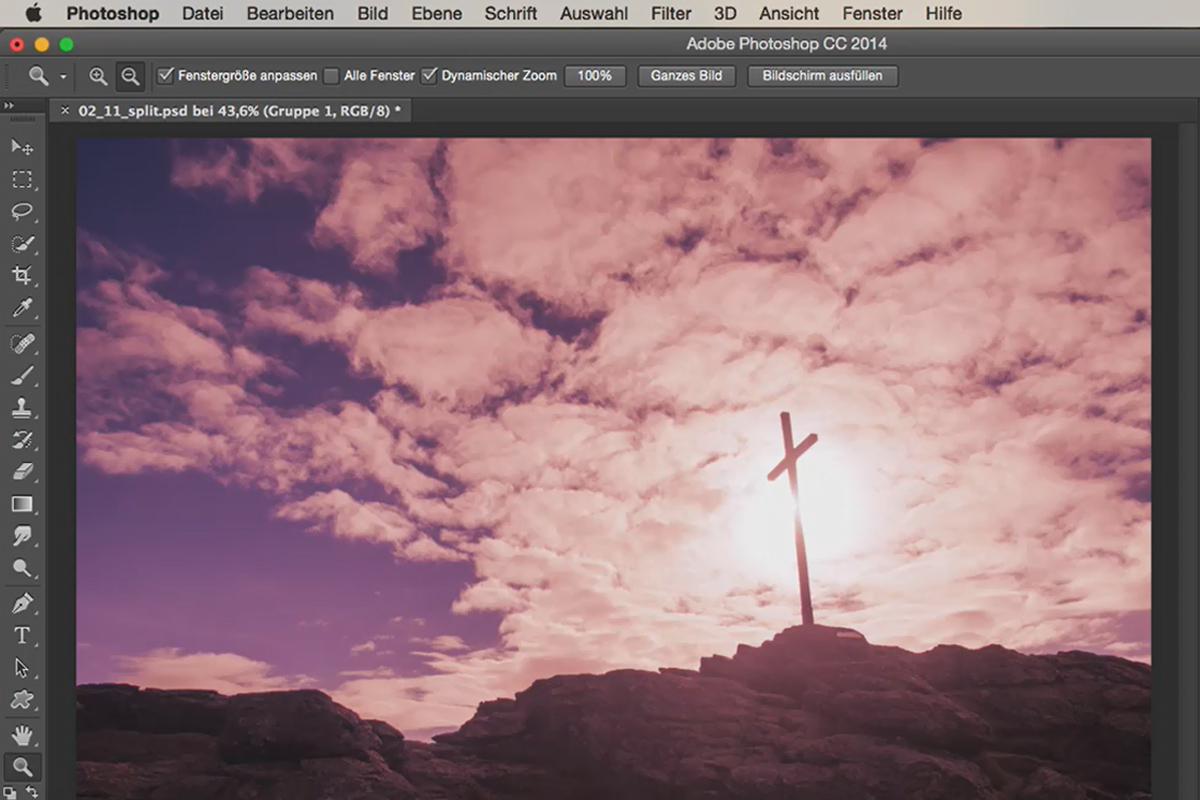 Utseende og stiler med Photoshop - Split-toning