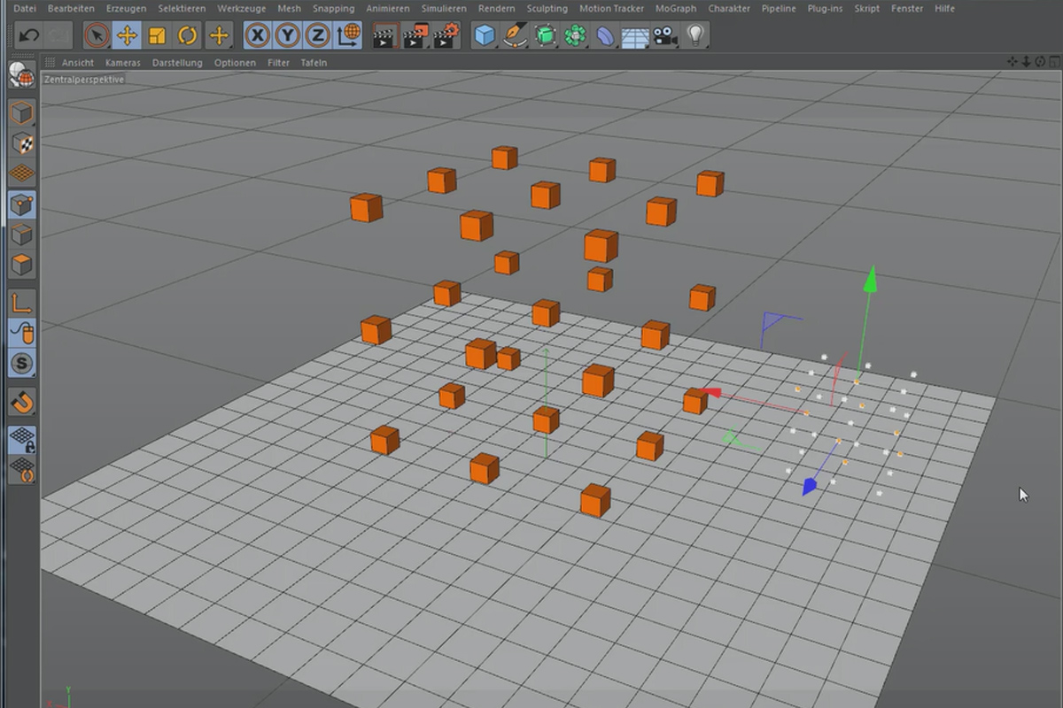 Cinema 4D MoGraph til begyndere - 1.3 Matrix