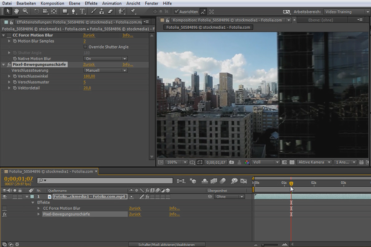 Nytt i Creative Cloud: After Effects CC (till 2015) - pixelrörelsesuddighet