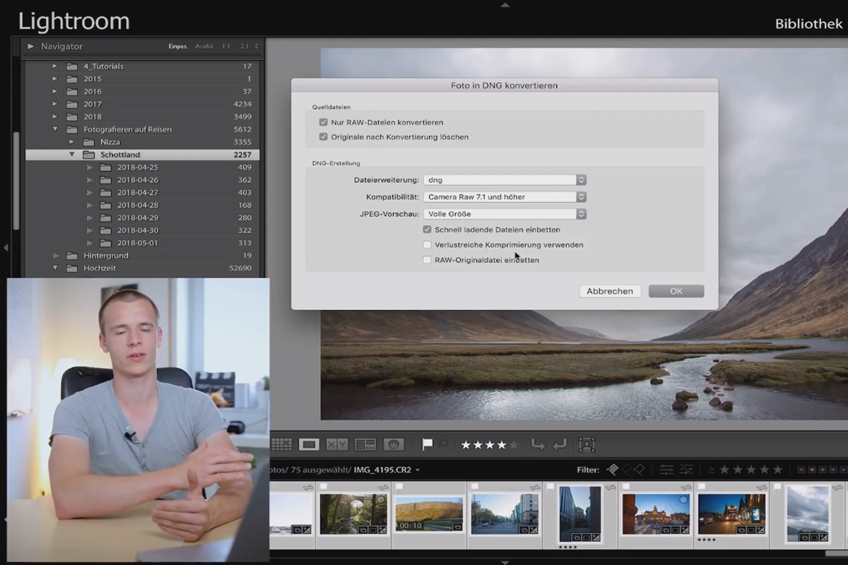 Lightroom Classic CC-Tutorial: 1.4 | RAW vs. DNG - Las ventajas de DNG