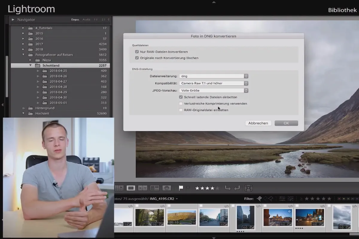 Lightroom Classic CC-Tutorial: 1.4 | RAW vs. DNG – Die Vorteile von DNG