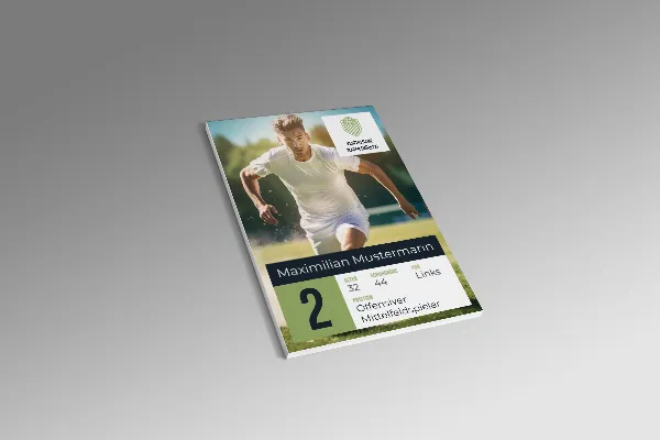 Modelos de design para o seu clube esportivo - Vol. 1: Cartão de colecionador do jogador