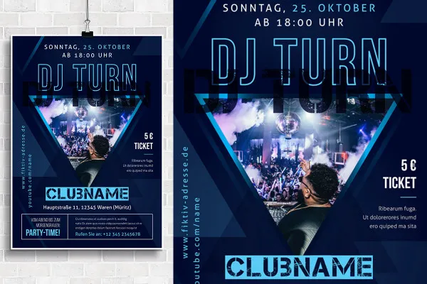 Design-Vorlagen für DJs, Musiker und Bands – Vol. 3: Plakat/Poster