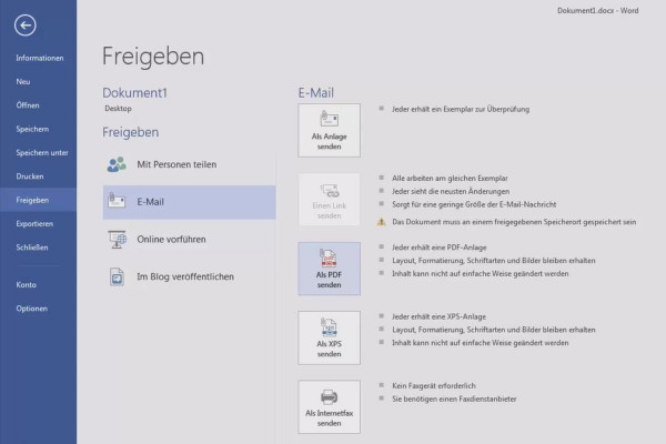 Diventa un eroe dei documenti in Word: Condividi il documento Word 04.