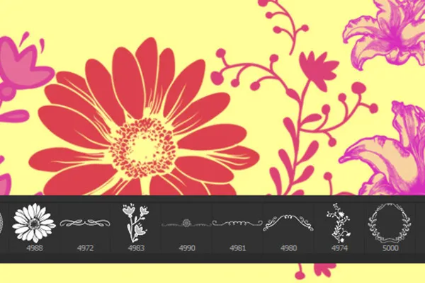 Das große Pinsel-Paket – florale Elemente 4
