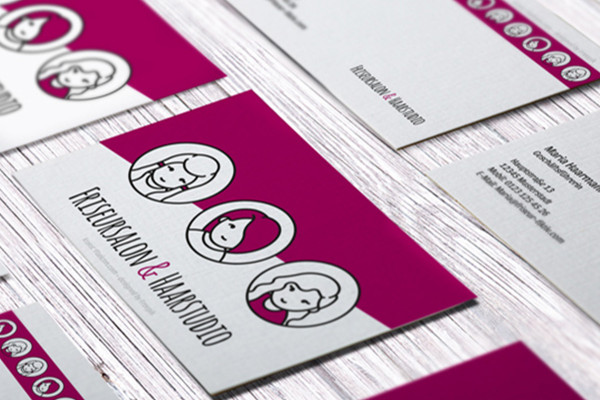 Plantilla de Photoshop para tarjetas de visita - variante 3
