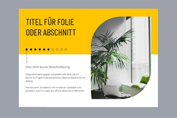 Google Slides: modelli moderni in formato orizzontale A4.