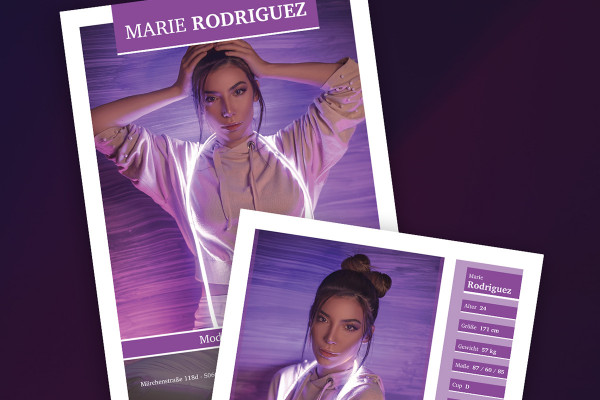 Book pour les mannequins, les agences et les photographes - modèle 02